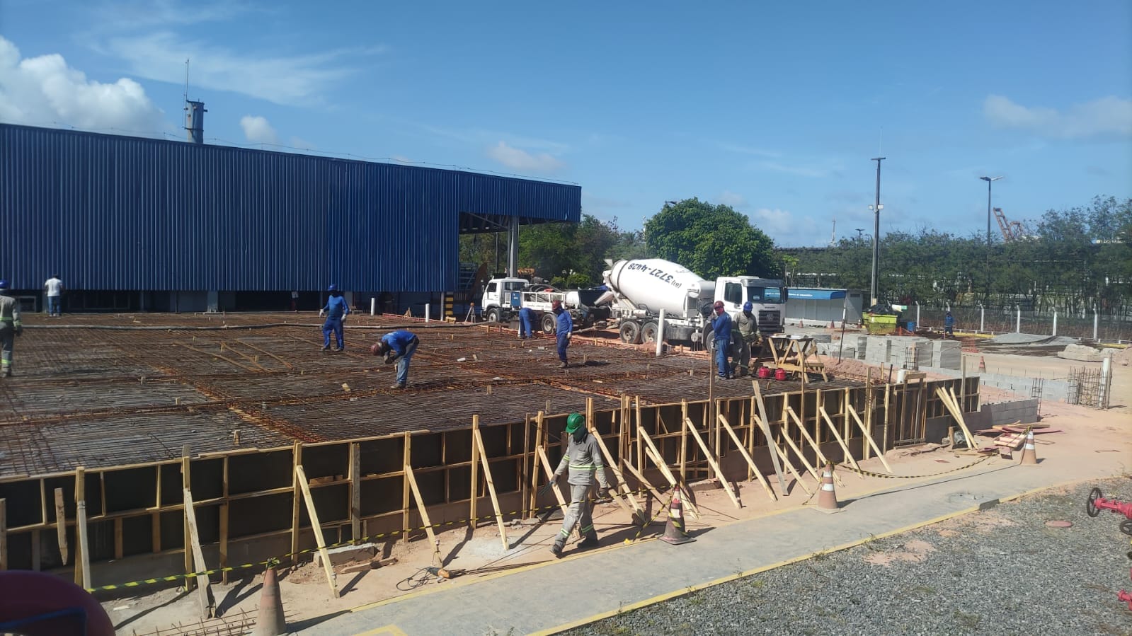 Obra Supergasbrás no Porto de Suape - vista 2